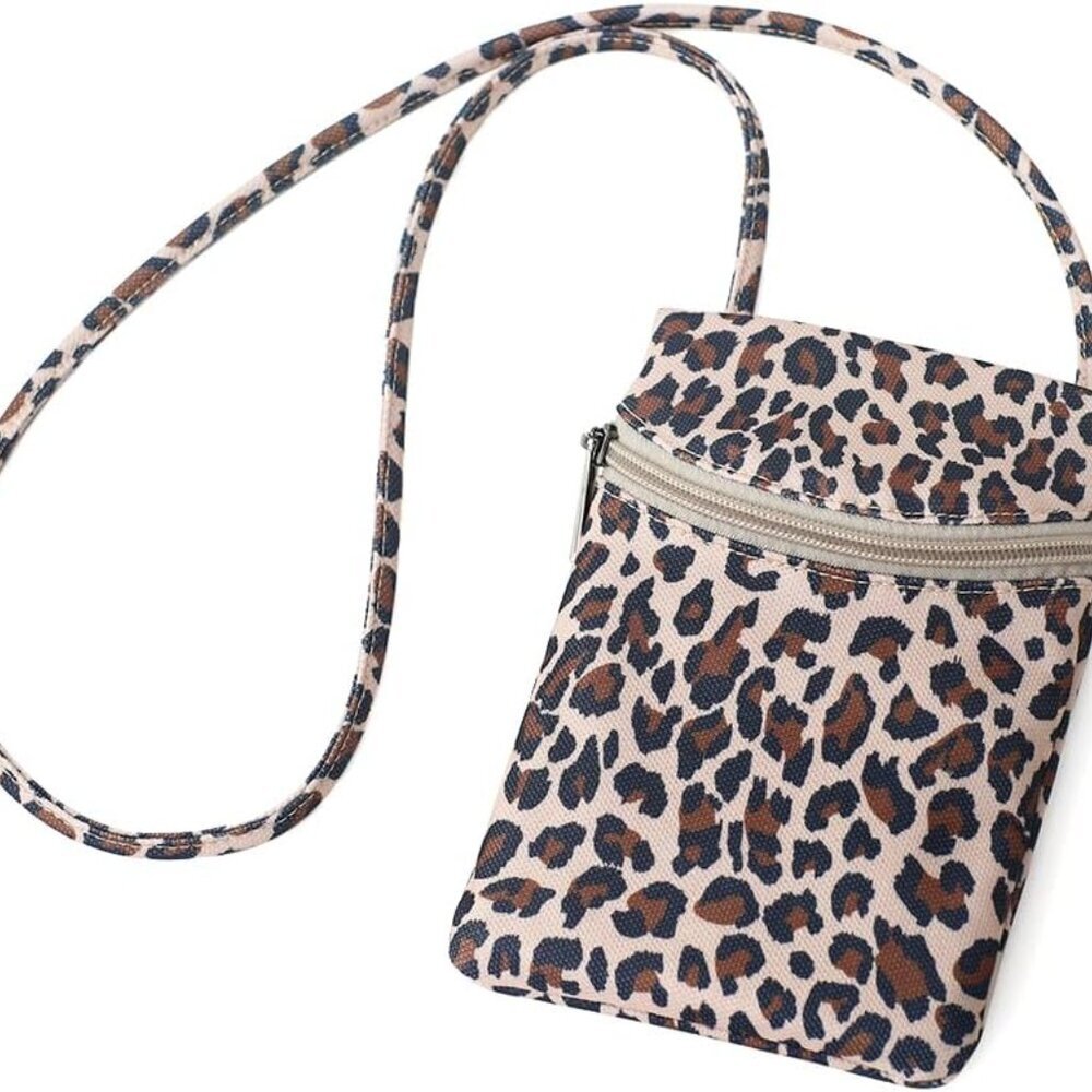 Chic Yellow Leopard Crossbody Purse by BUBU - Lightweight & Stylish Wallet